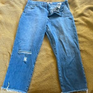 Celebrity Pink cropped flare mid-rise jeans